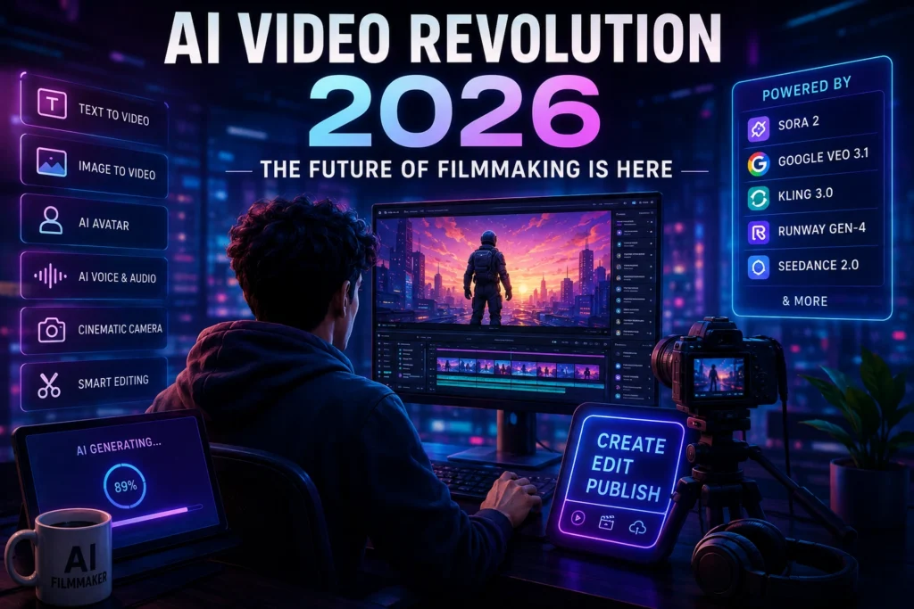 AI video generation in 2026 Higgsfield AI, Google Veo, Runway, Kling AI, and Seedance are redefining filmmaking, advertising, and digital content creation with advanced AI-powered workflows.