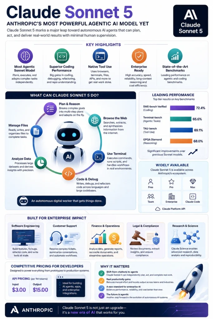 Claude Sonnet 5 arrives during one of the most competitive periods in AI history